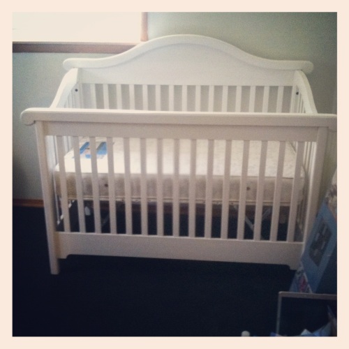 Baby H's crib